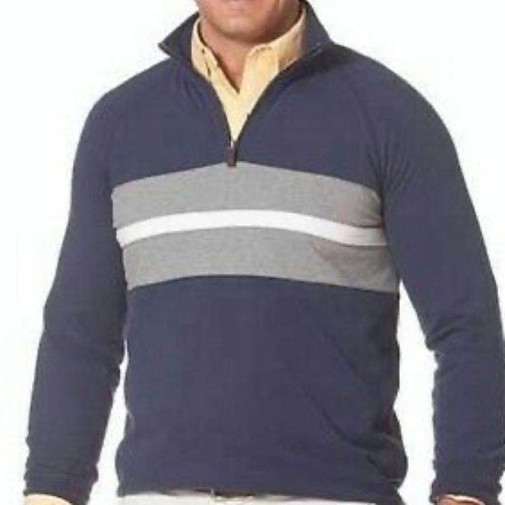 NWT - Chaps 1/4 Zip Navy